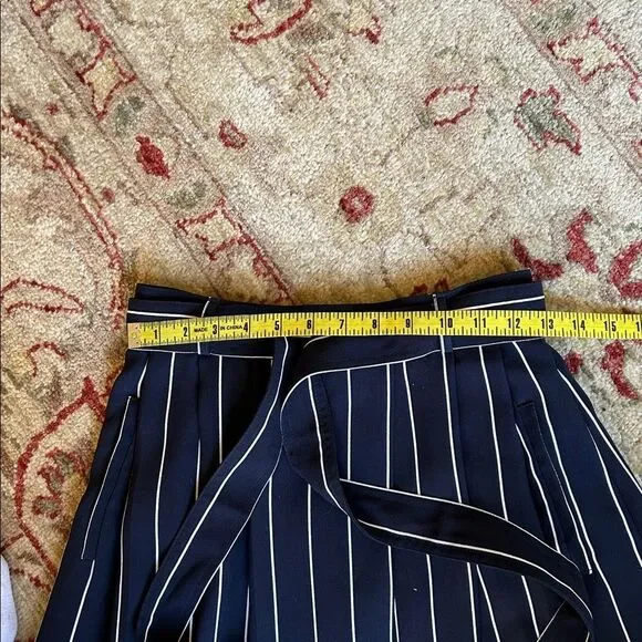 Banana Republic Striped A-Line Skirt in Navy and White - Picture 12 of 13